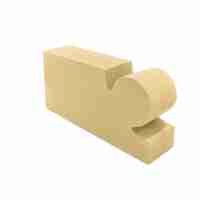 Cărămidă hiperpresată aparentă gât de lebădă galben